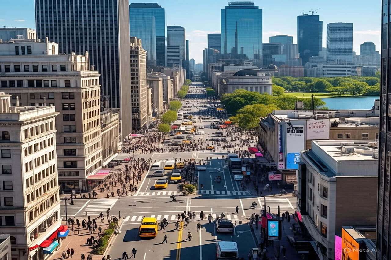 avenida principal de una ciudad